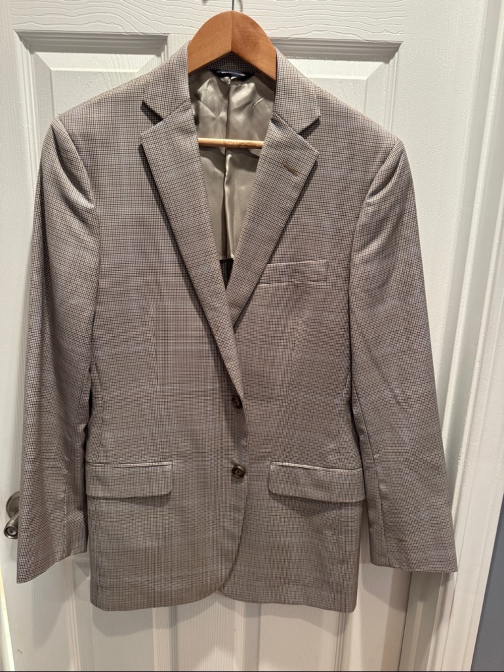 Brooks Brothers Light Brown Glen Plaid Sport Coat